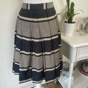 Anthropologie Moulinette‎ Soeurs Striped Pleated Skirt